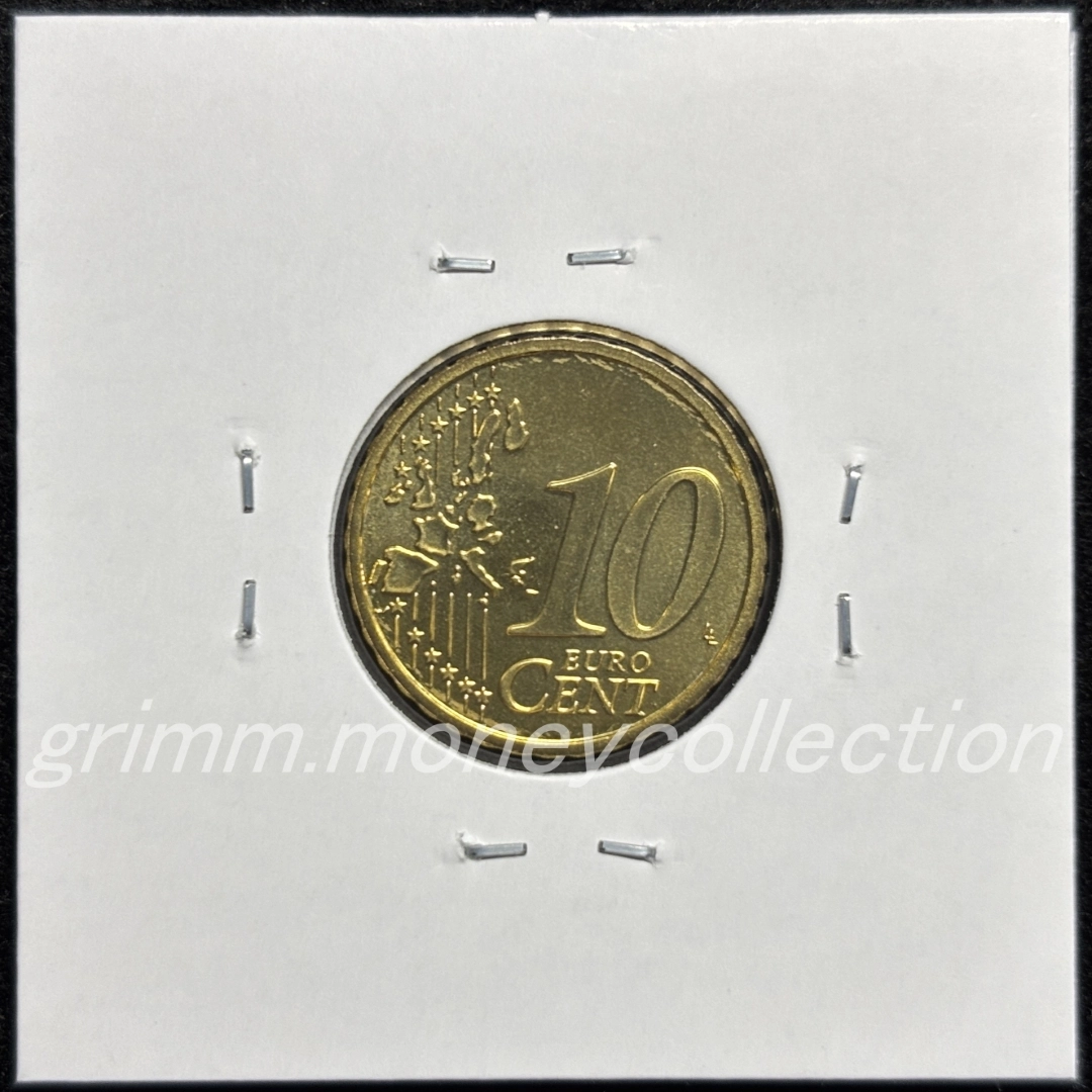 オーストリア km3085 2002～2007 10セント 裏