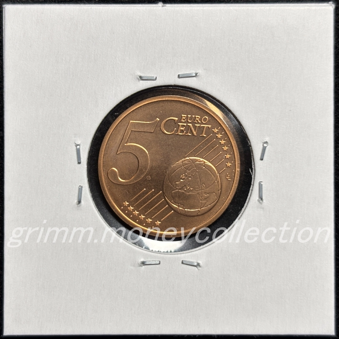 オーストリア km3084 2002～ 5セント 裏