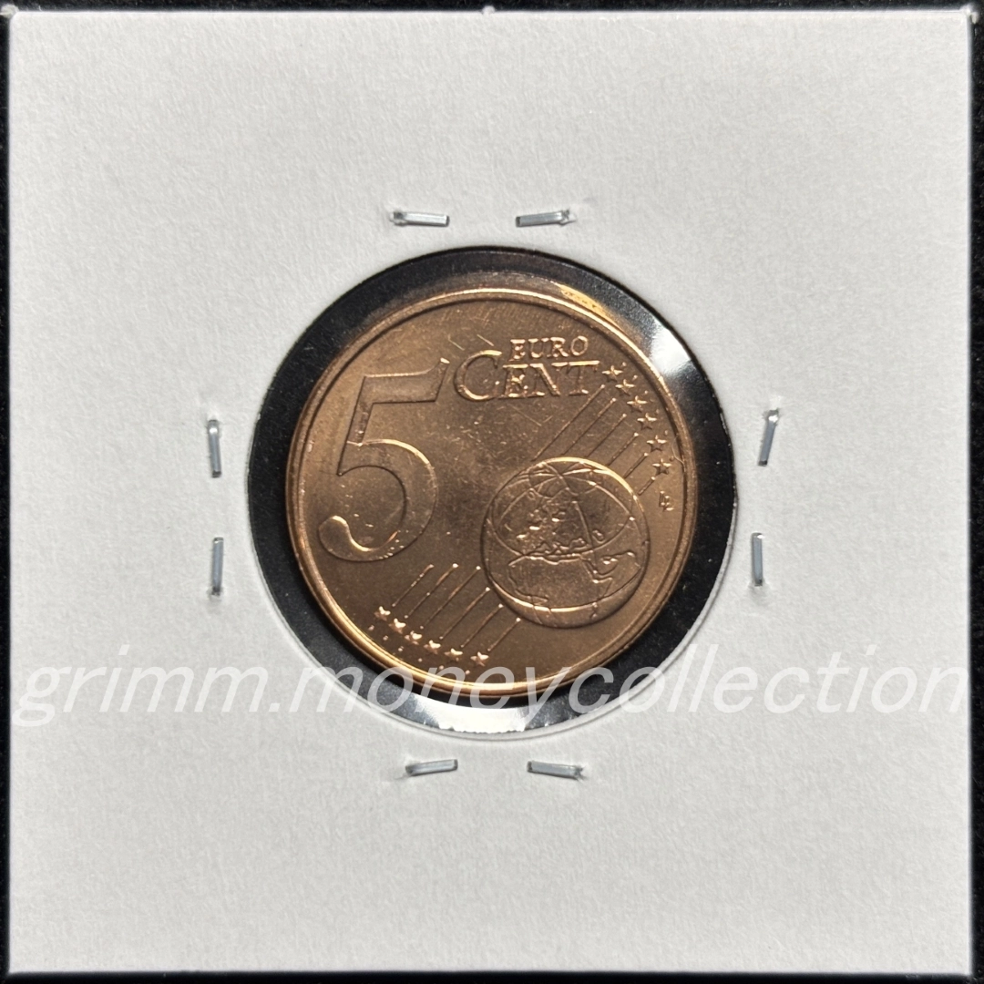 キプロス km80 2008～ 5セント 裏