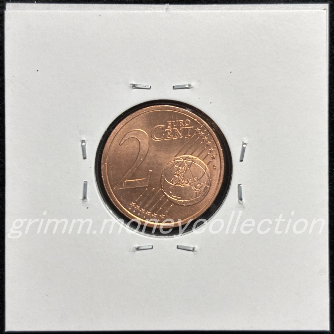 フランス km1283 1999～ 2セント 裏