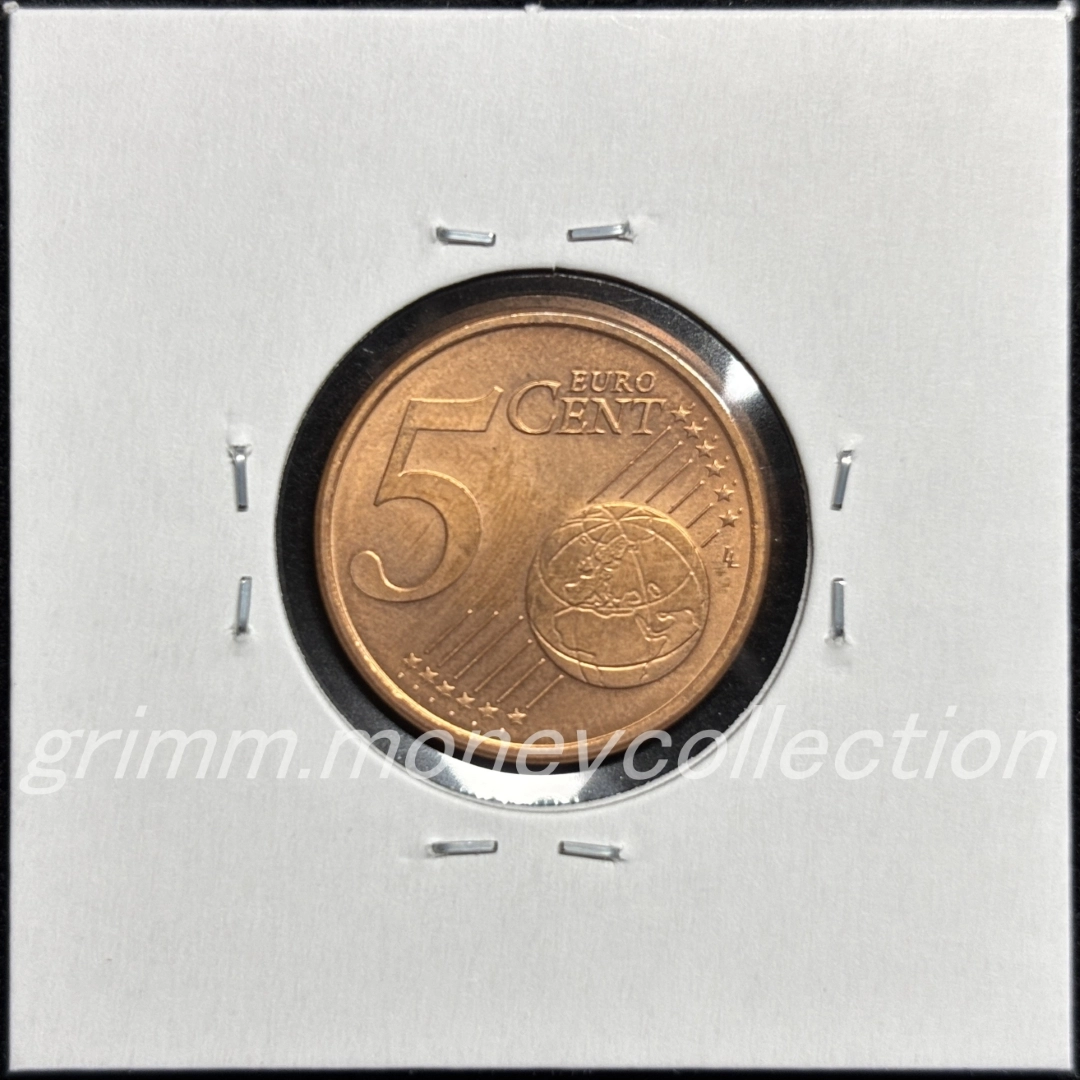 ドイツ km209 2002～ 5セント 裏