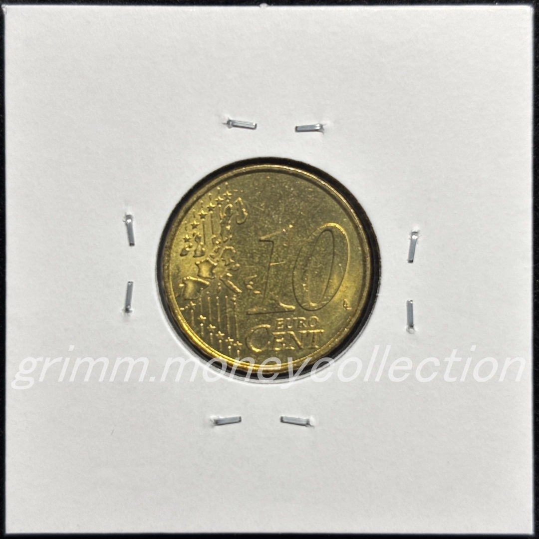 ギリシャ km184 2002～2006 10セント 裏