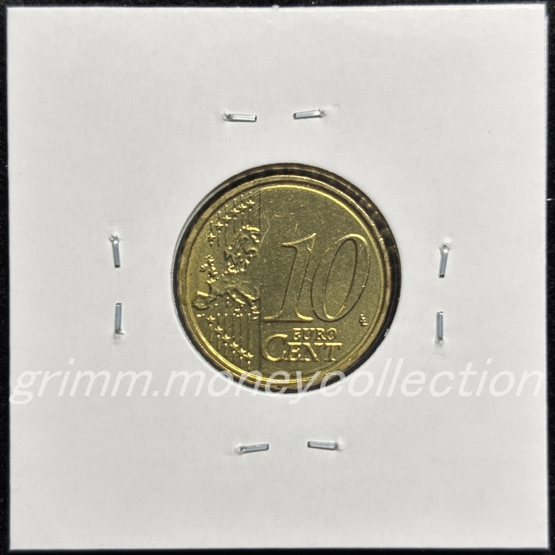 ラトビア km153 2014～ 10セント 裏