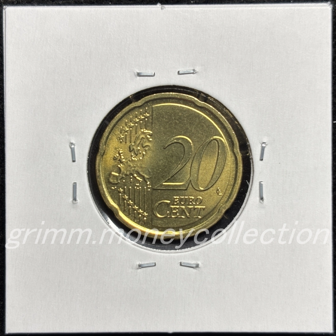 ラトビア km154 2014～ 20セント 裏