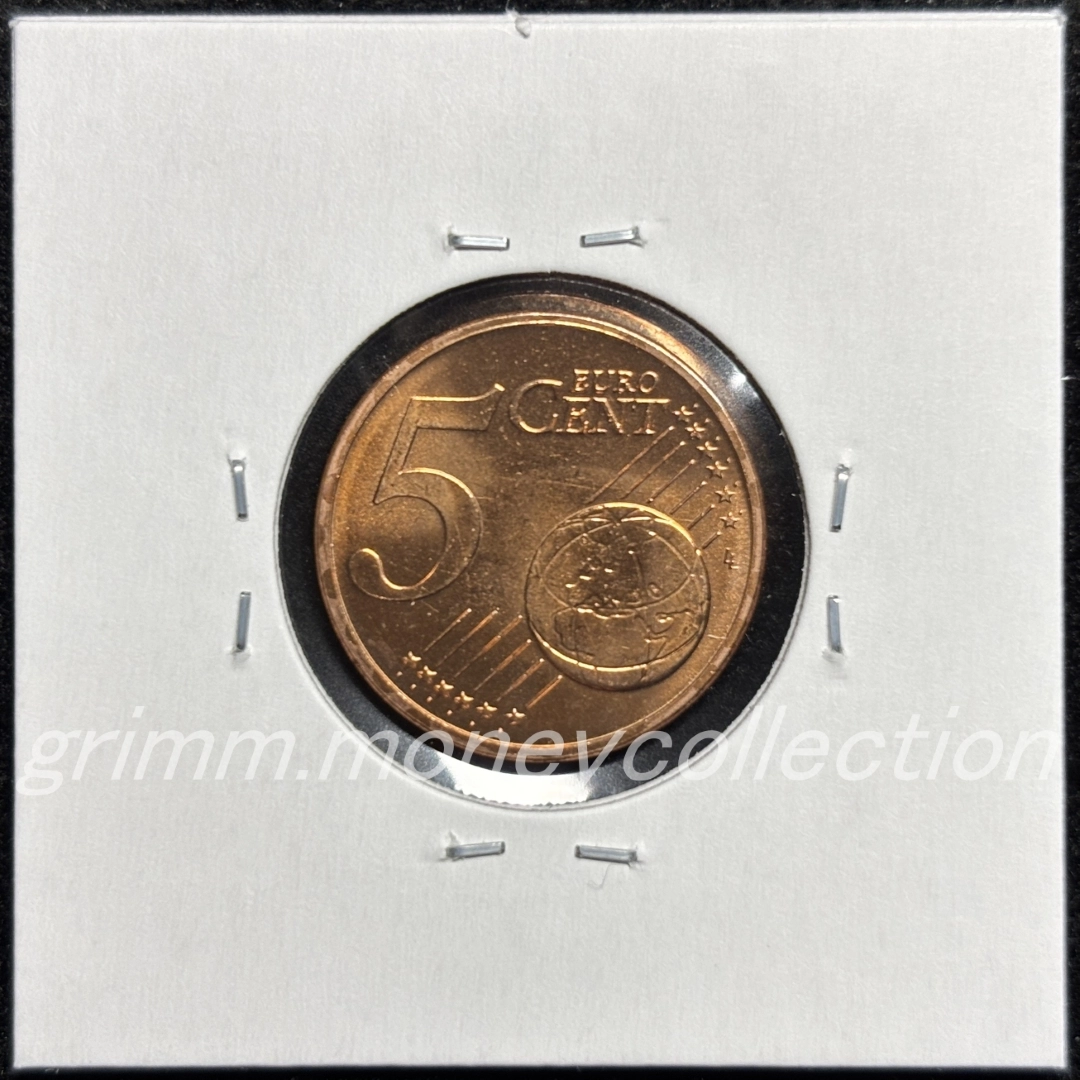 ラトビア km152 2014～ 5セント 裏