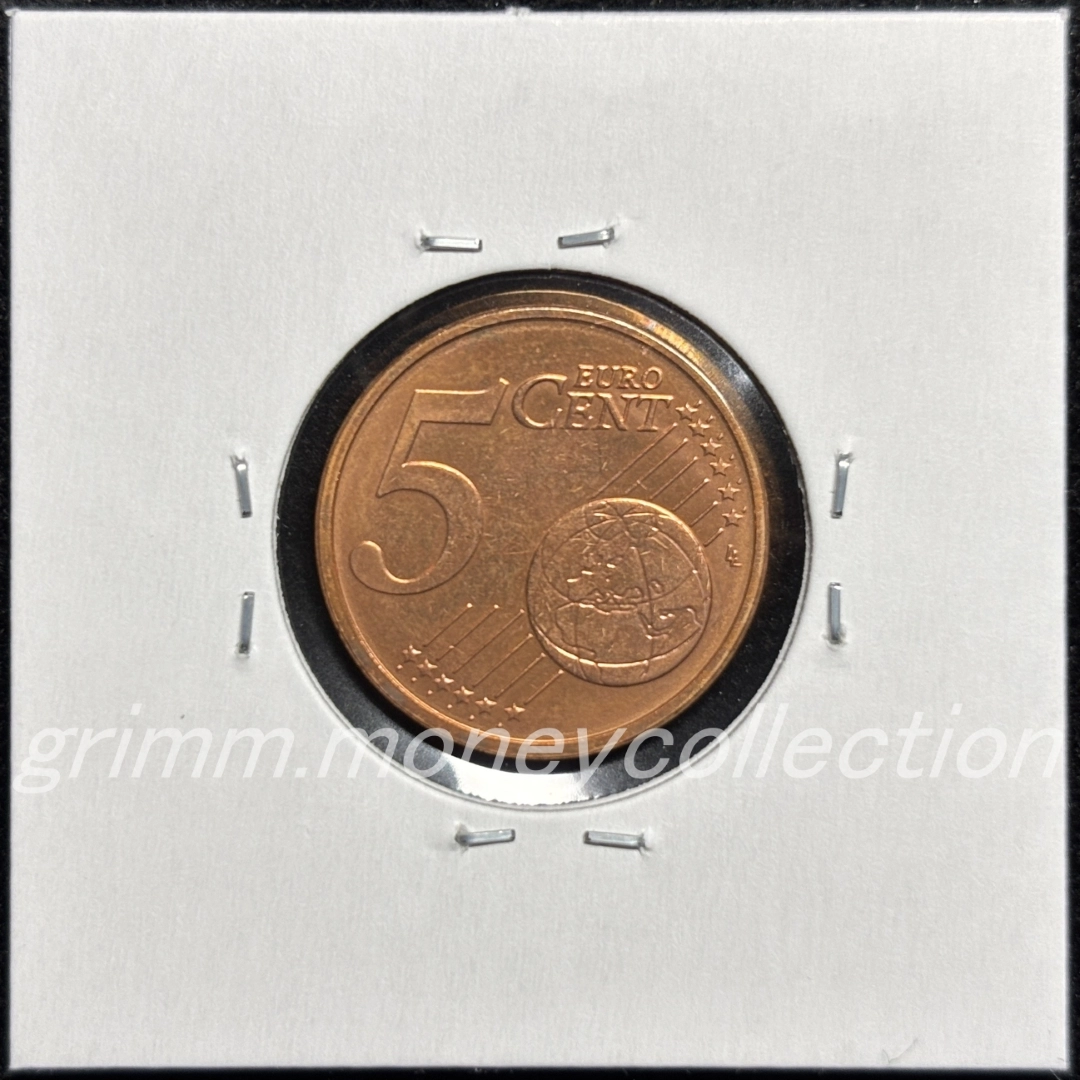 スロバキア km97 2009～ 5セント 裏