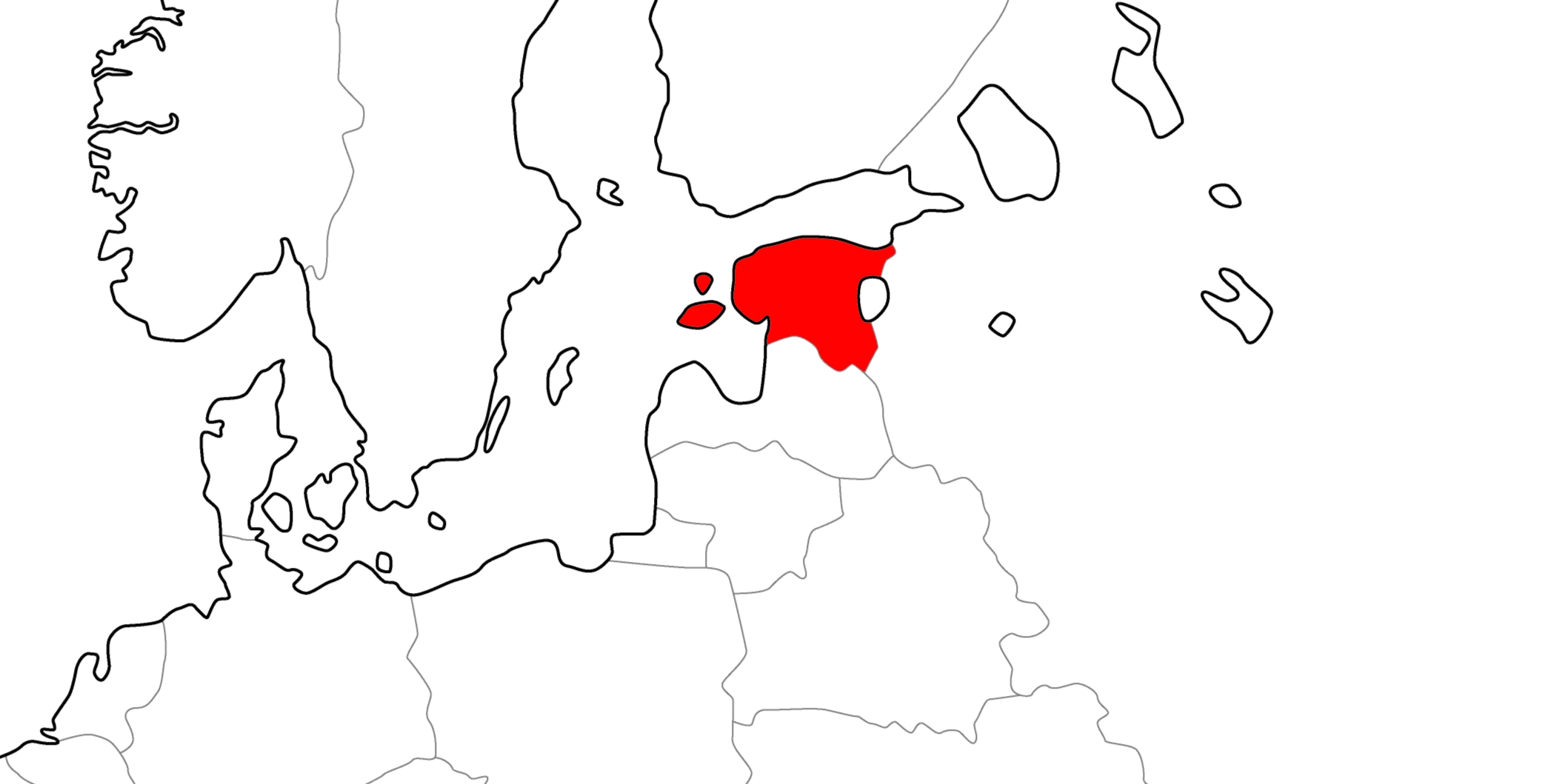 エストニアの地図