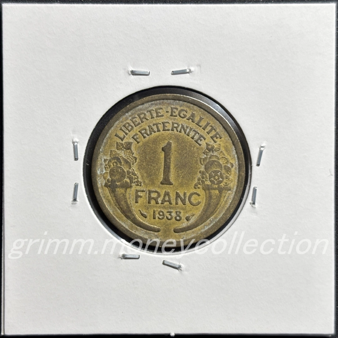 フランス 1フラン 裏