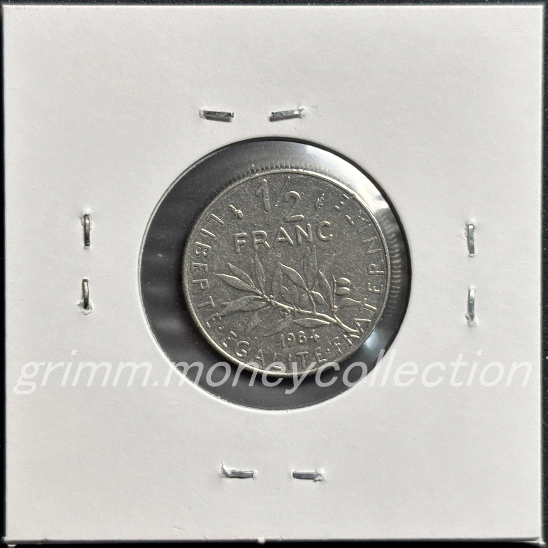 フランス 1/2フラン 裏