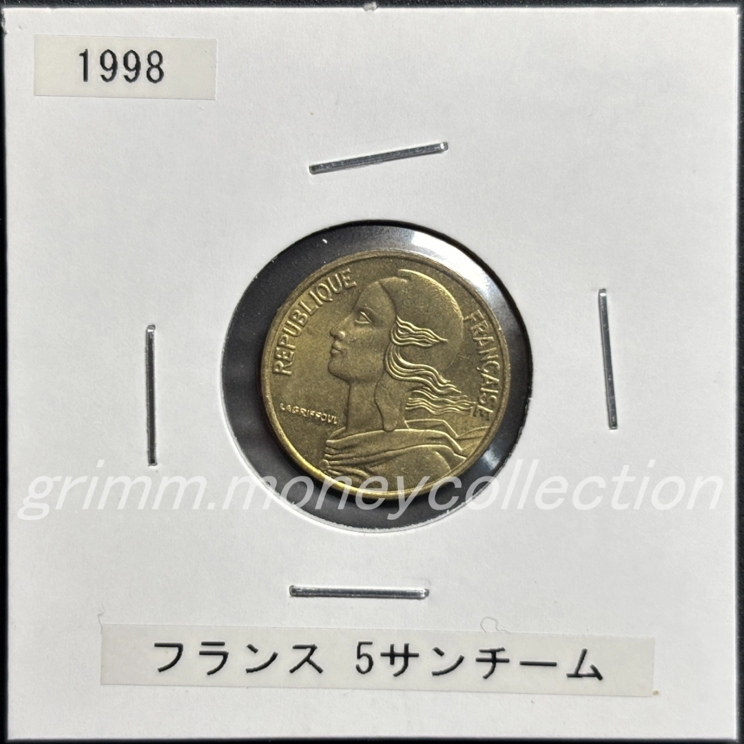 フランス 5サンチーム 表