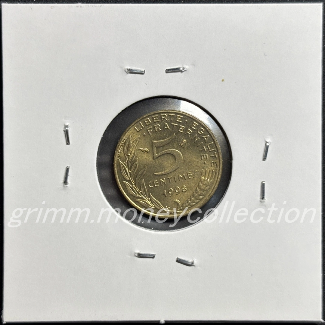 フランス 5サンチーム 裏