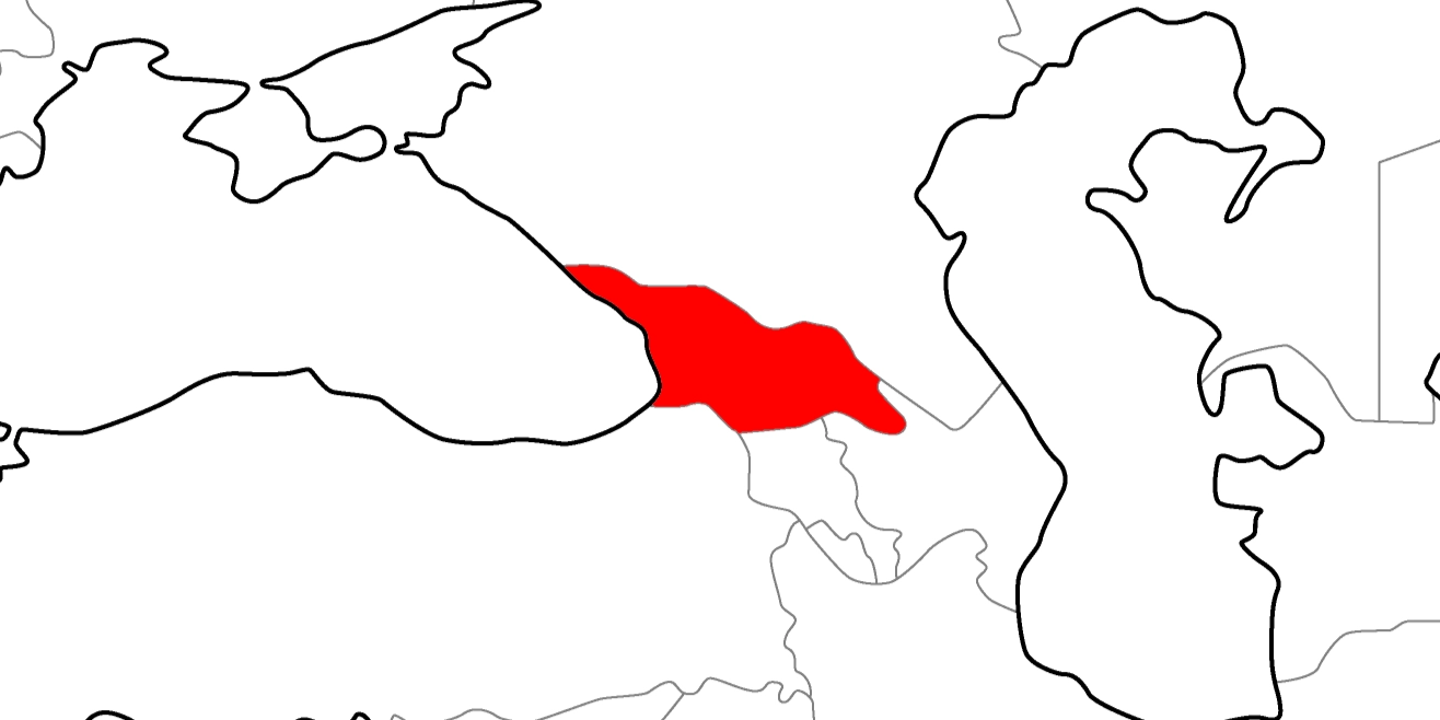 ジョージアの地図