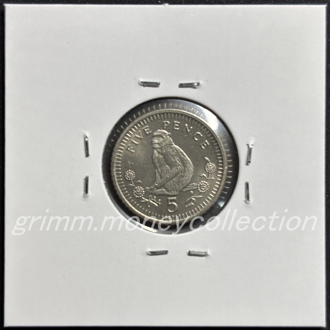 ジブラルタル km775 1998～2003 5ペンス 裏