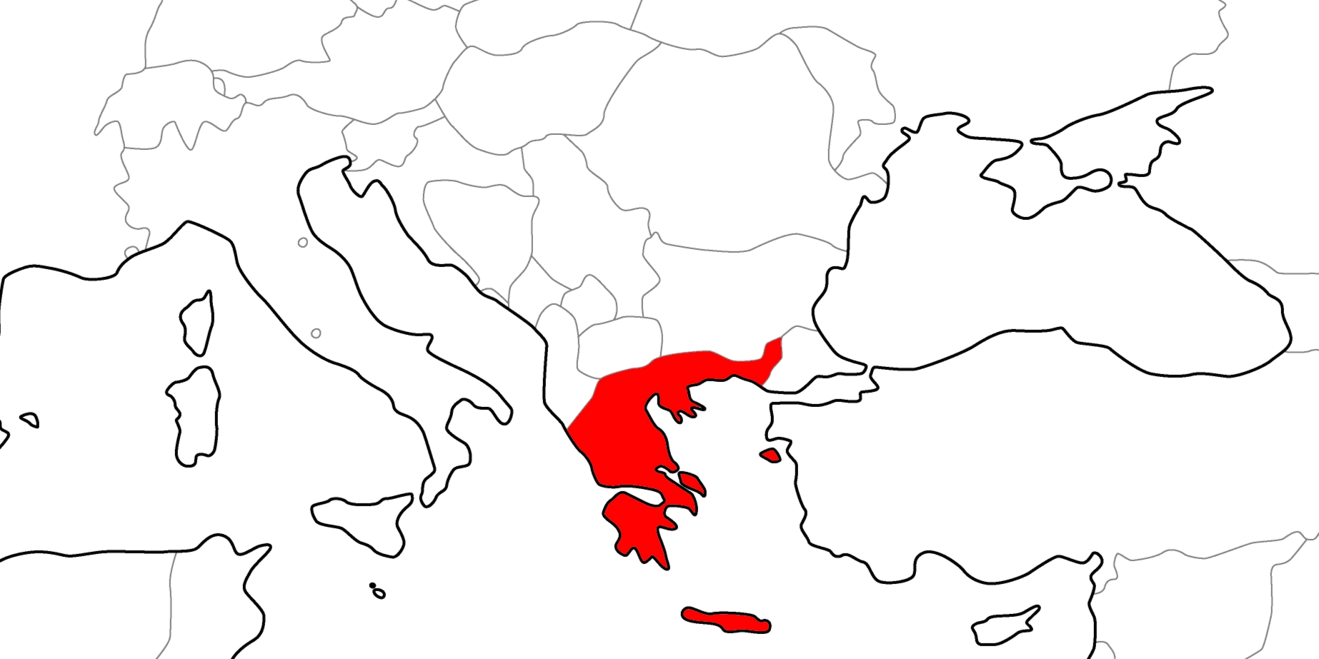 ギリシャの地図