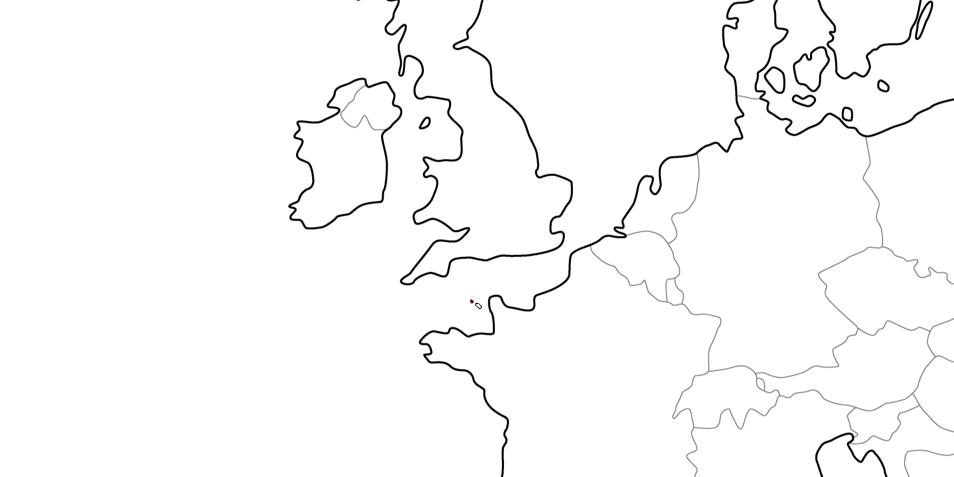 ガーンジーの地図