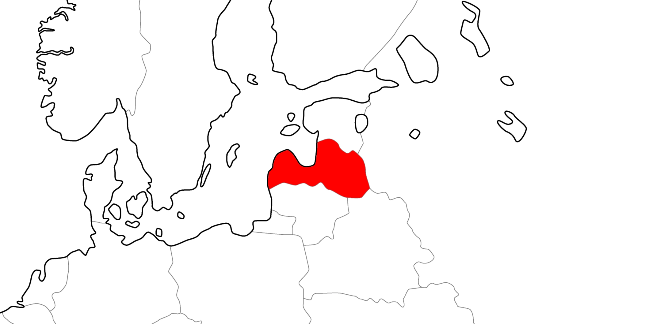 ラトビアの地図