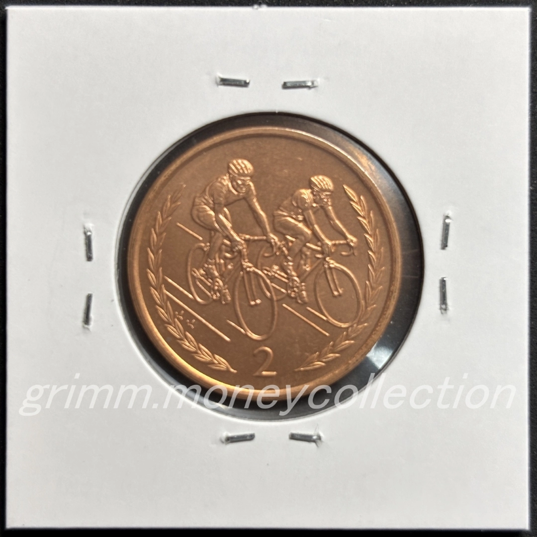 マン島 km589 1996～1997 2ペンス 裏