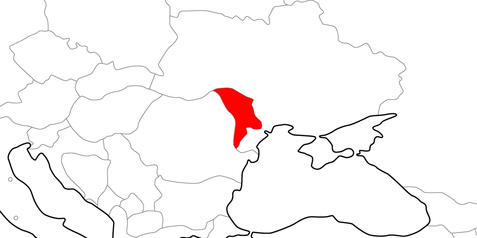 モルドバの地図