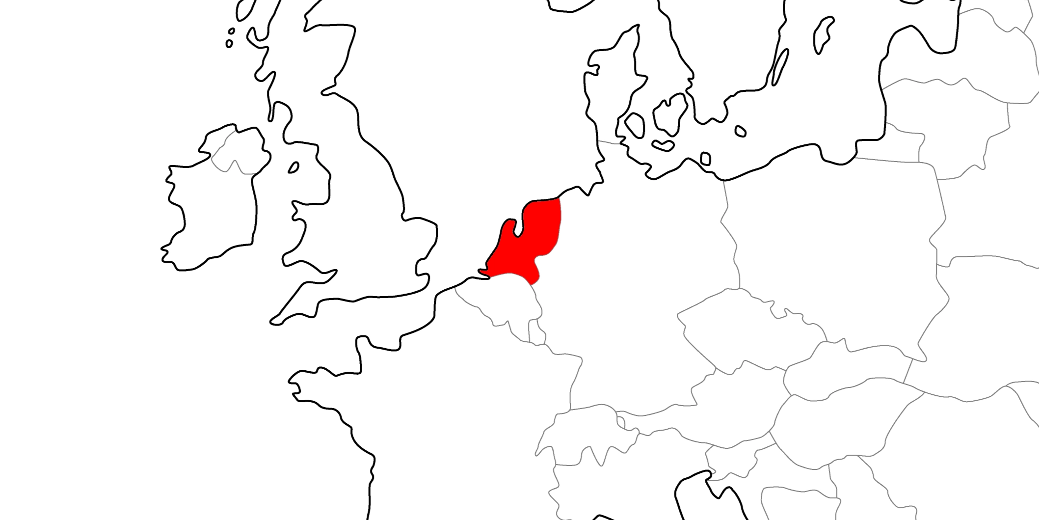 オランダの地図