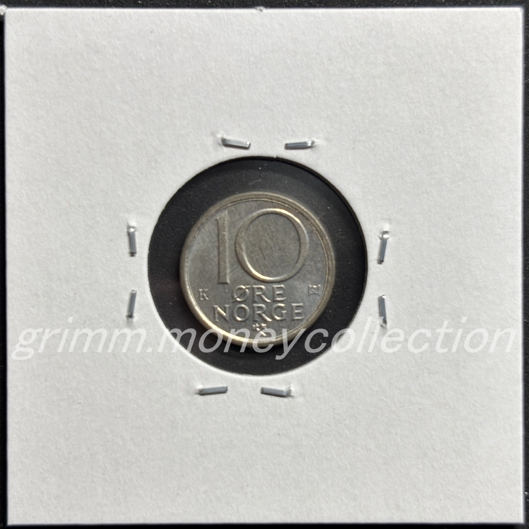 ノルウェー 10オーレ 裏