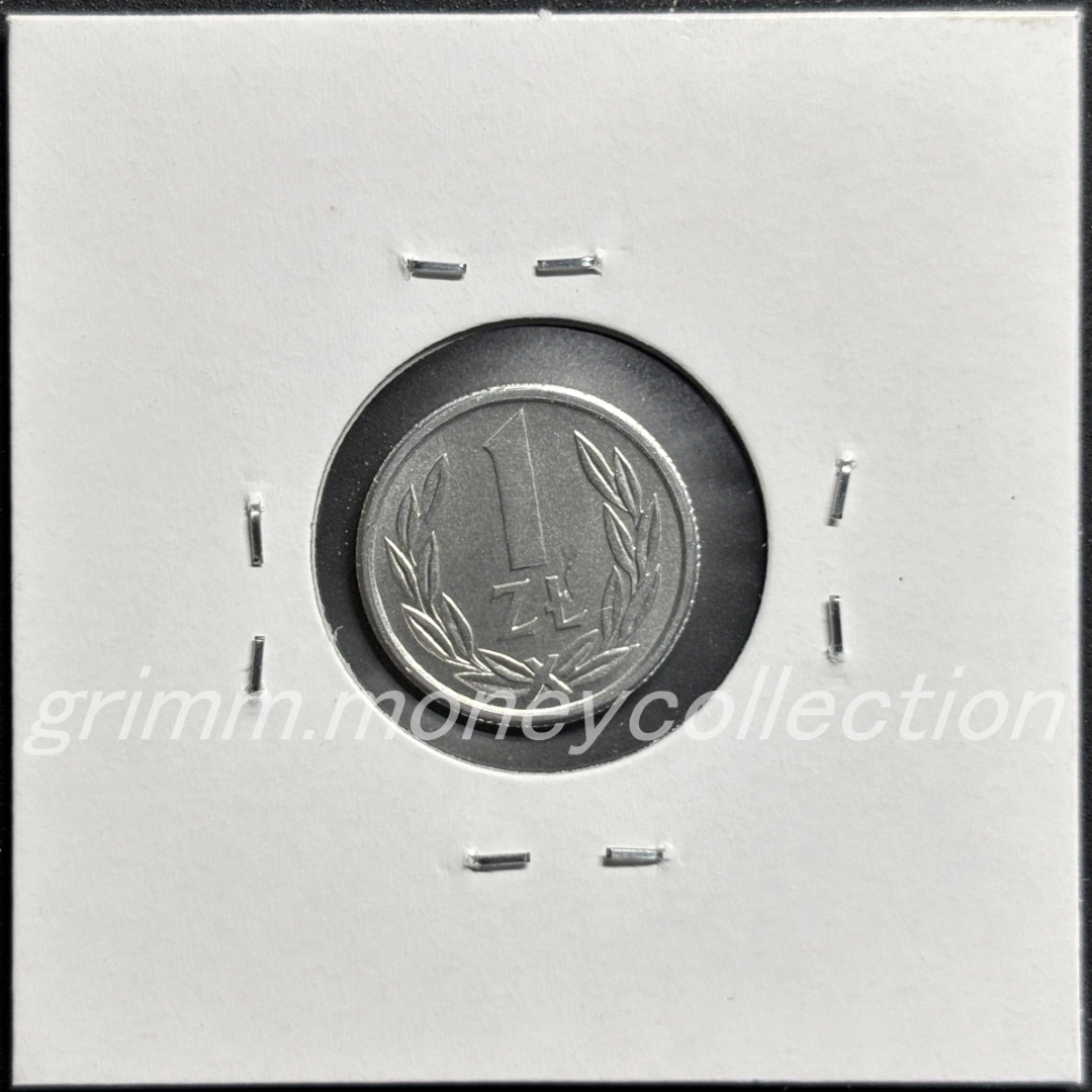 ポーランド 1ズウォティ 裏