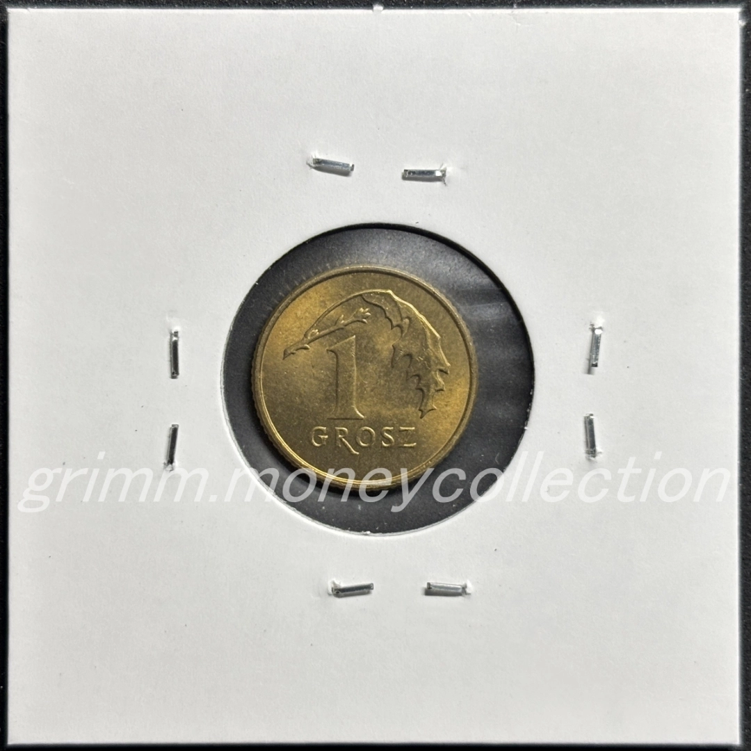 ポーランド 1グロシュ 裏