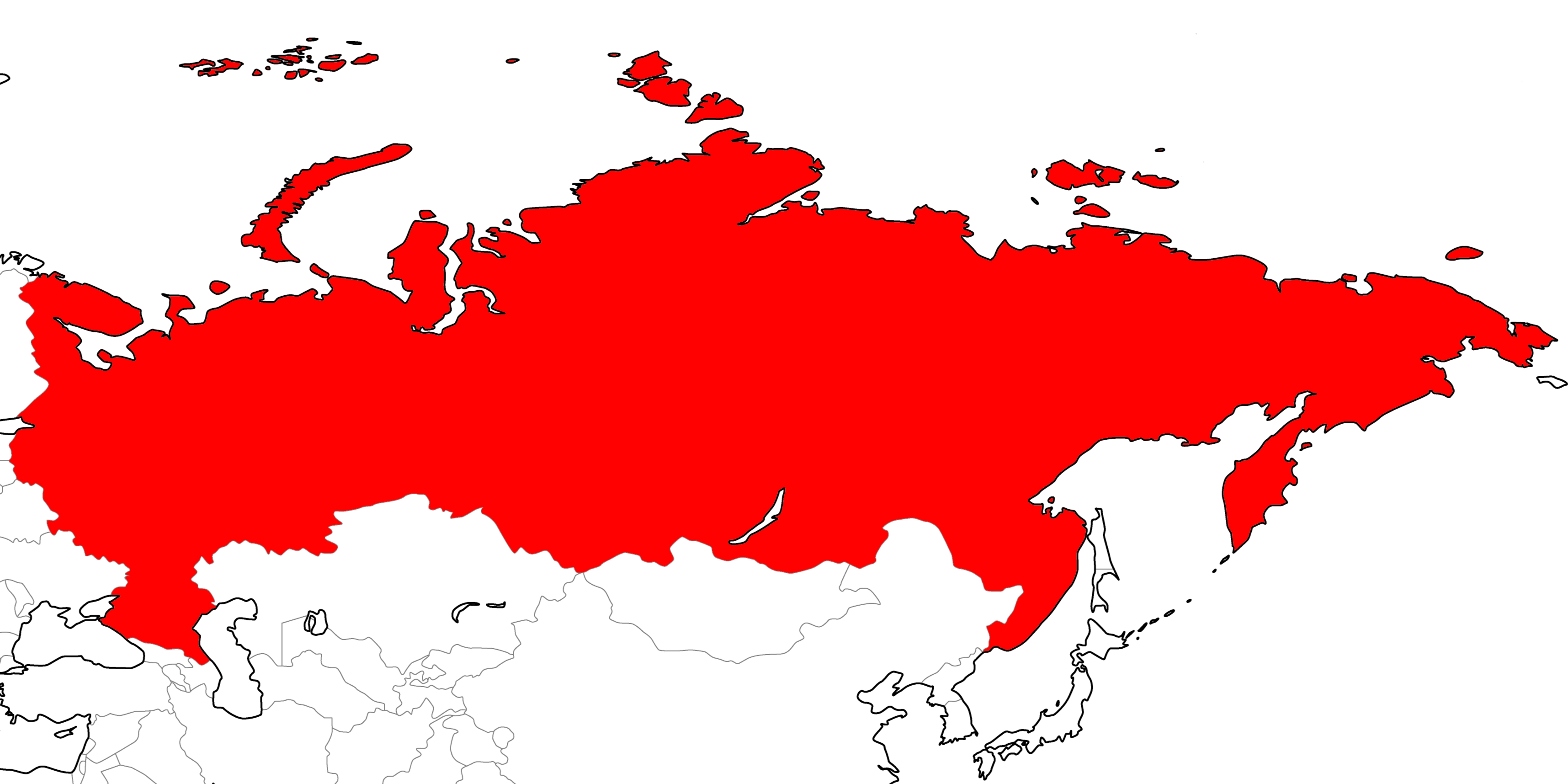 ロシアの地図