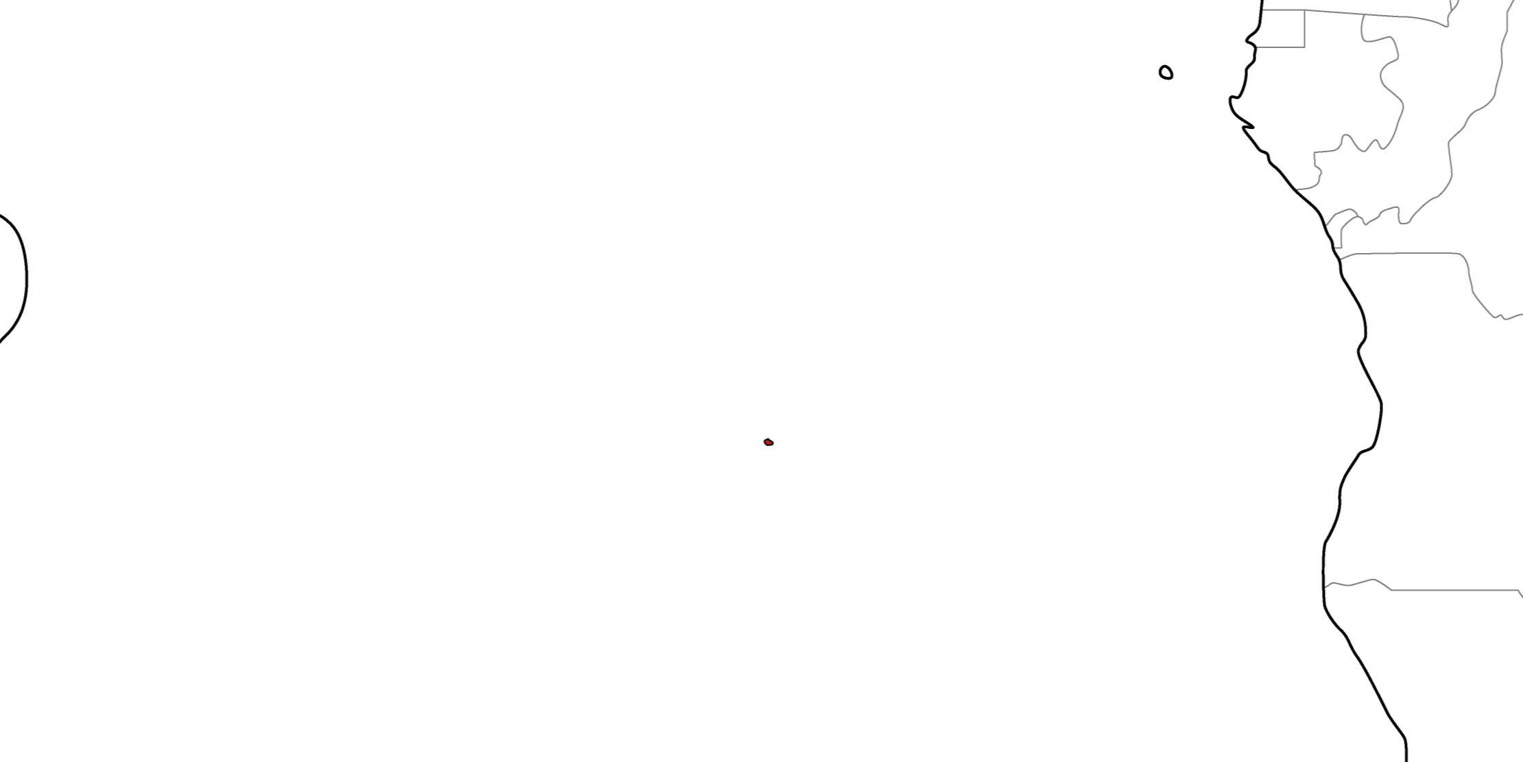 セントヘレナの地図