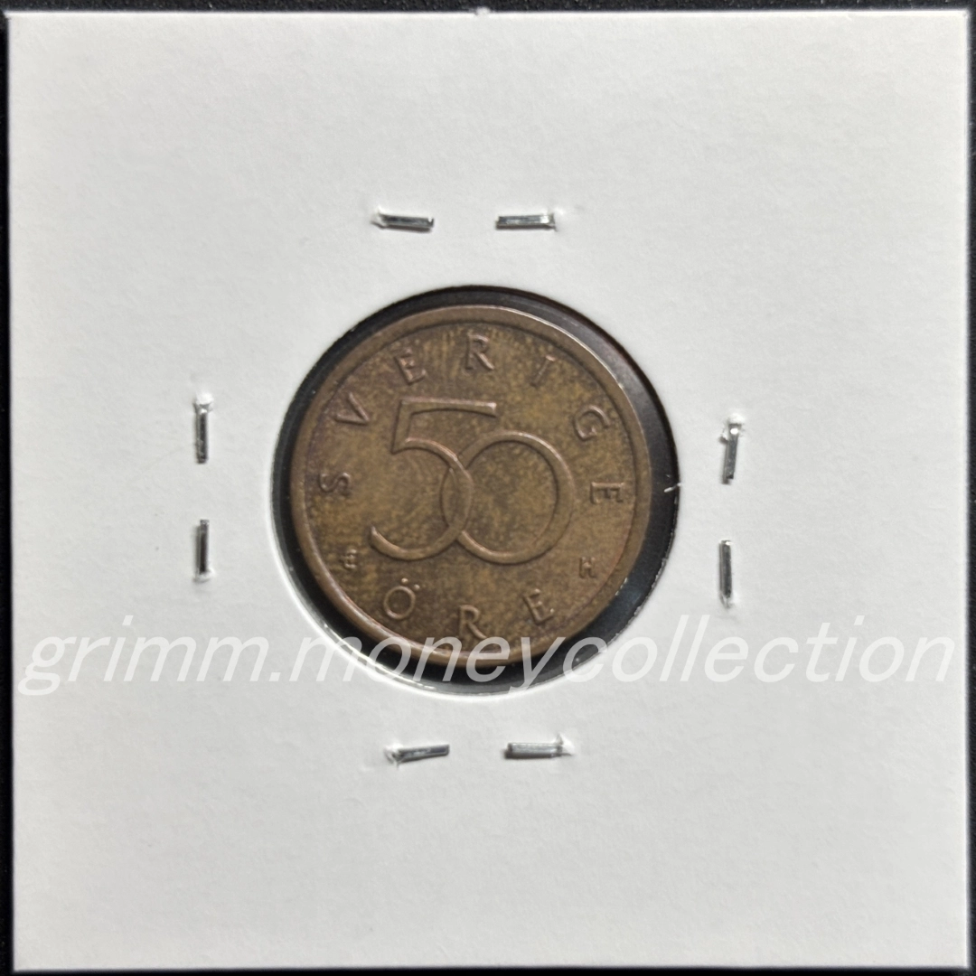 スウェーデン 50オーレ 裏