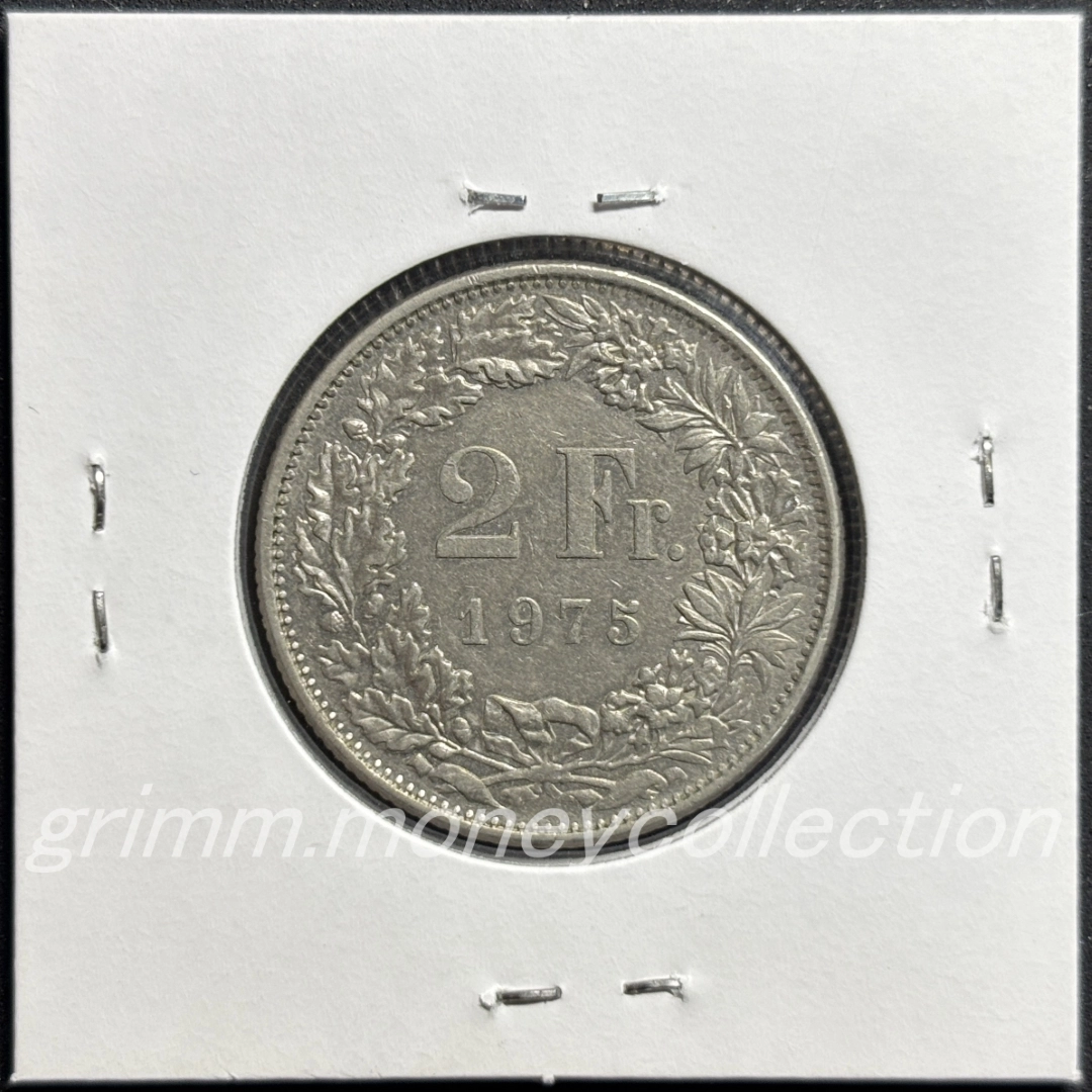 スイス 2フラン 裏