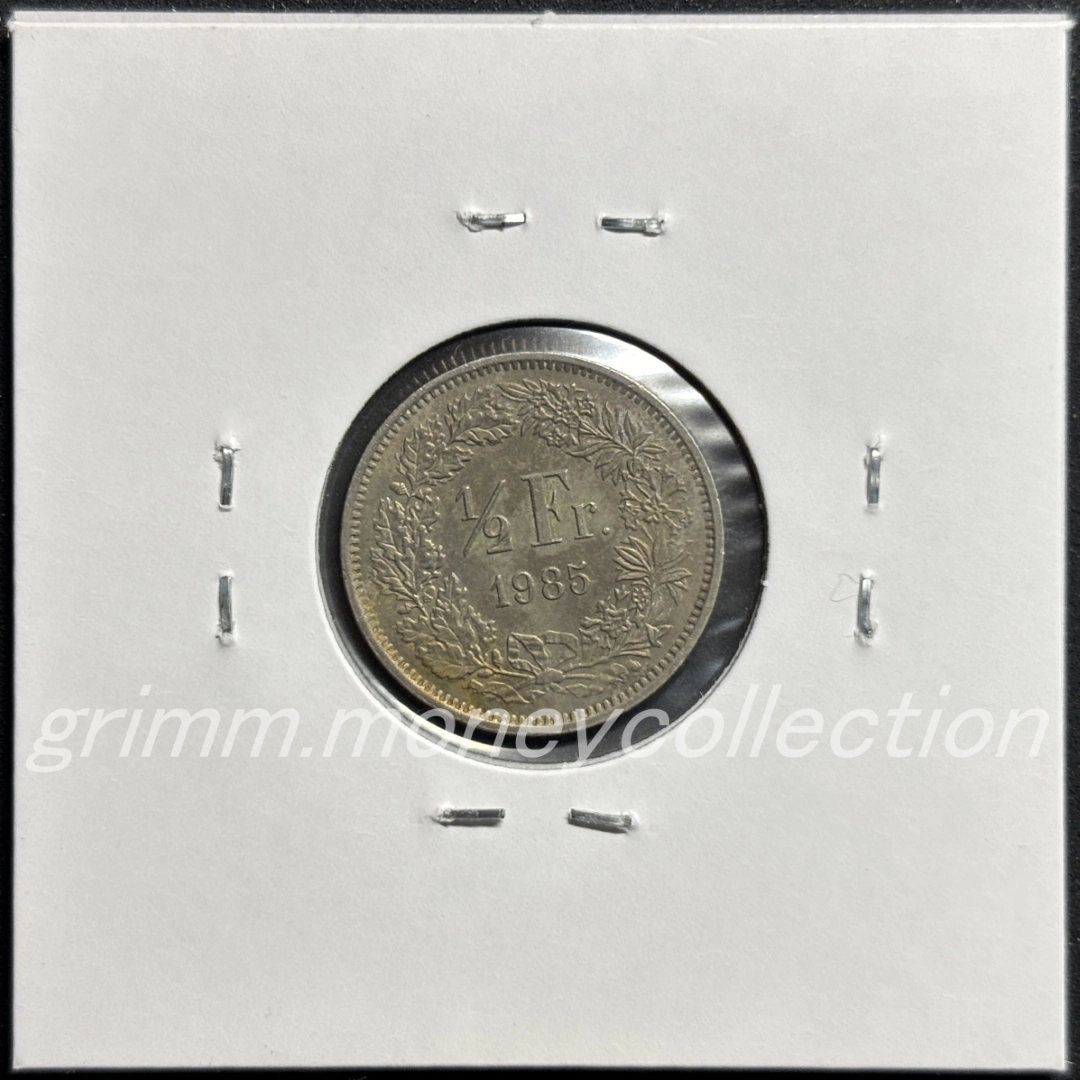 スイス 1/2フラン 裏