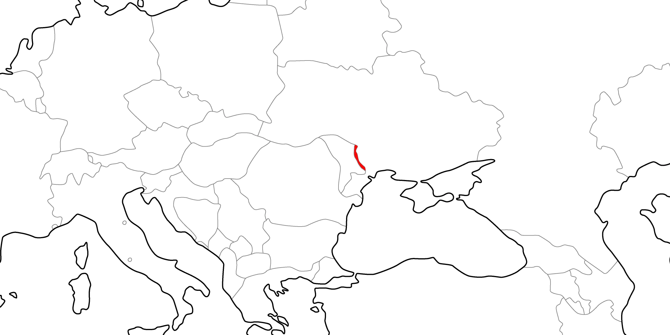 沿ドニエストル(トランスニストリア)の地図