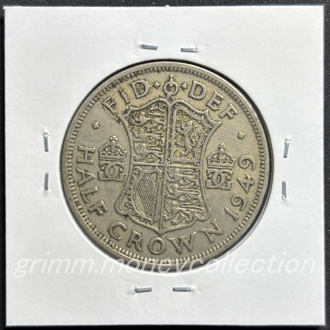 イギリス km879 1949～1952 ½クラウン 裏