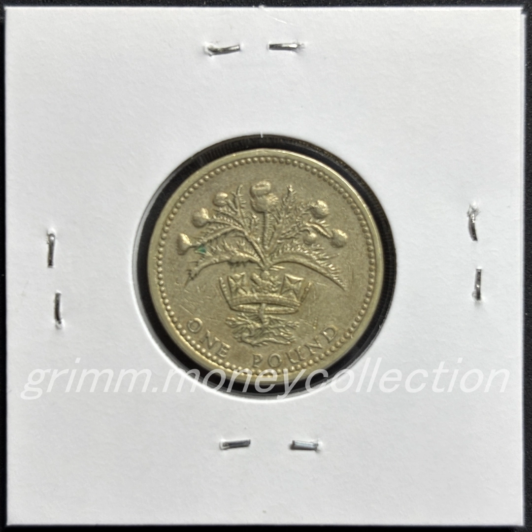 イギリス km934 1984 1ポンド 裏