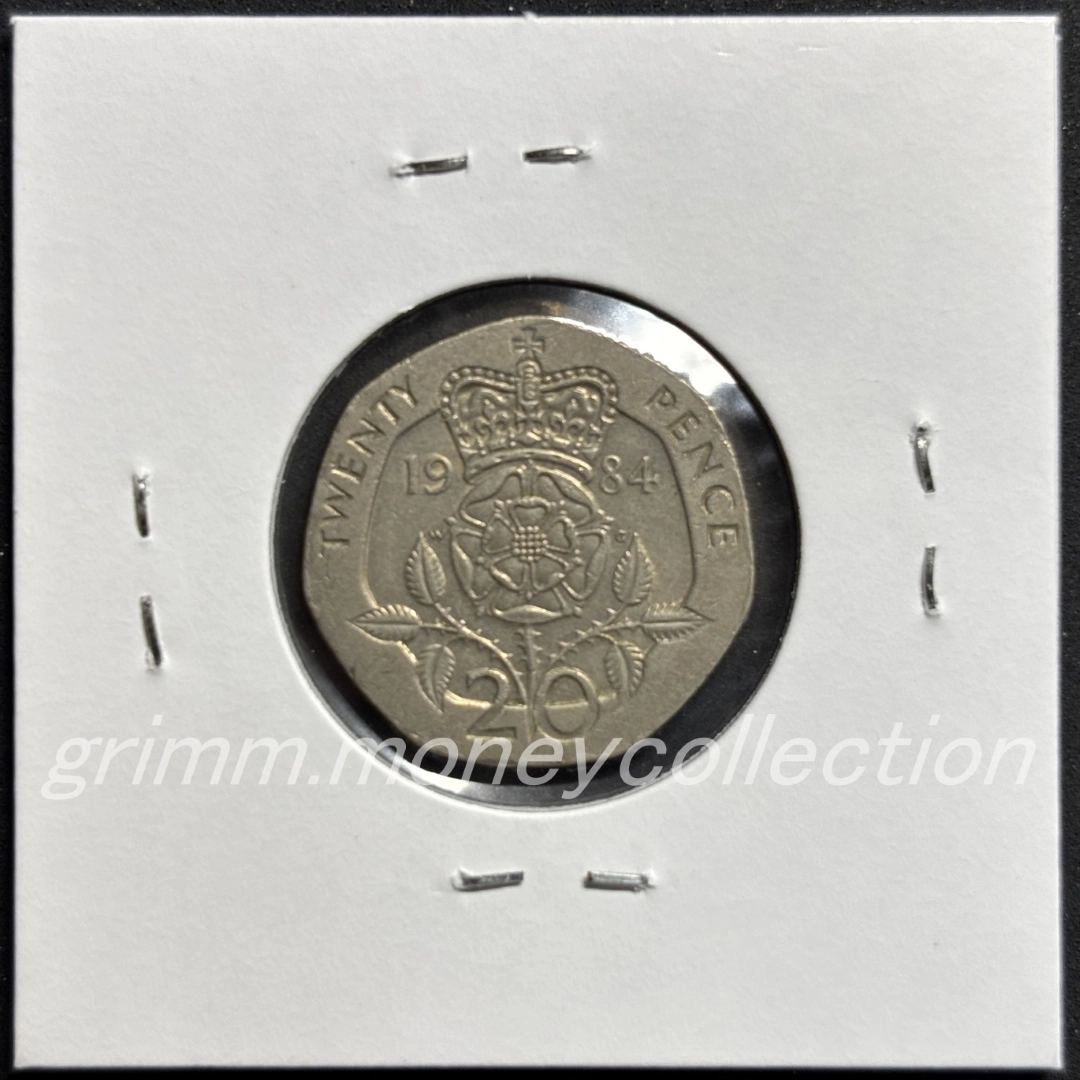イギリス km931 1982～1984 20ペンス 裏