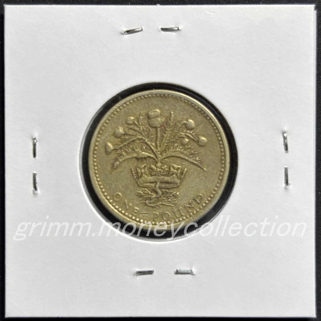 イギリス km959 1989 1ポンド 裏