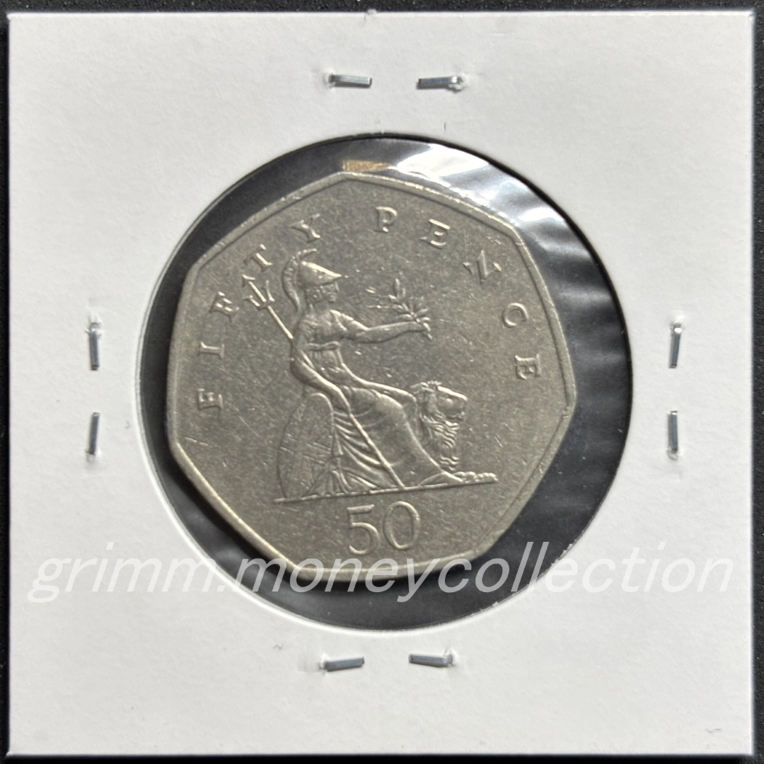 イギリス km991 1998～2009 50ペンス 裏