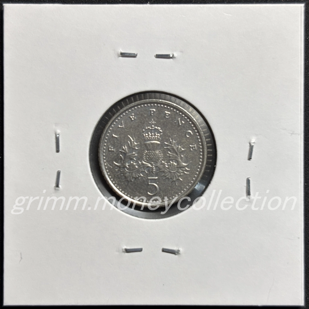 イギリス km988 1998～2008 5ペンス 裏