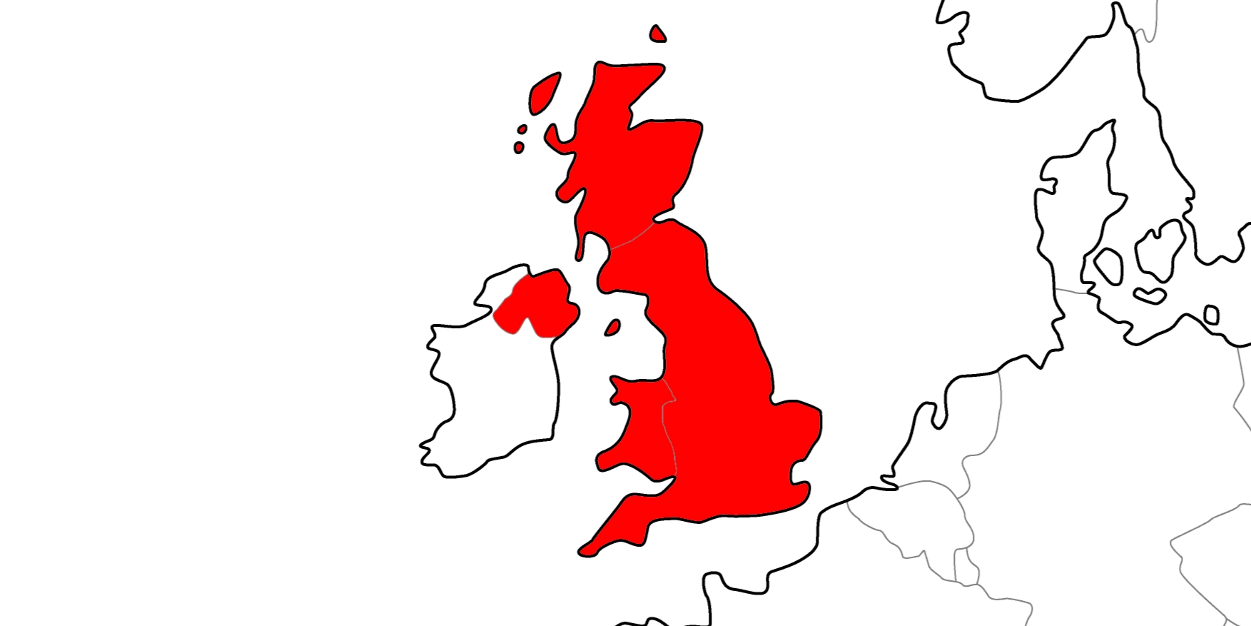 イギリスの地図