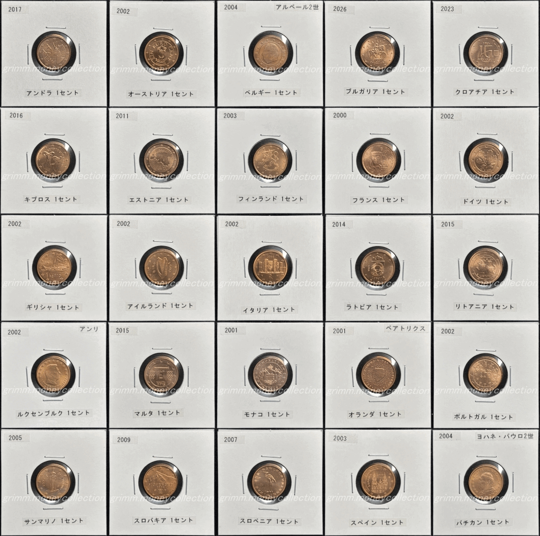 2ユーロコイン一覧